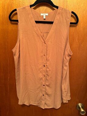 Maurices sleeveless button down blouse size 0X